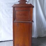 Bedside table, mahogany, marble top and mirror.