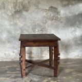 Coffee table, small vintage Indonesian modernist table in teak.