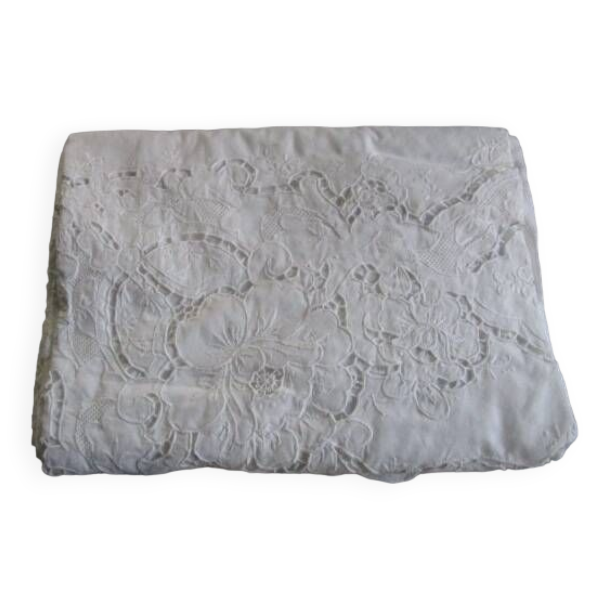 Old embroidered tablecloth 250x160cm