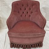 Velvet toadstool armchair