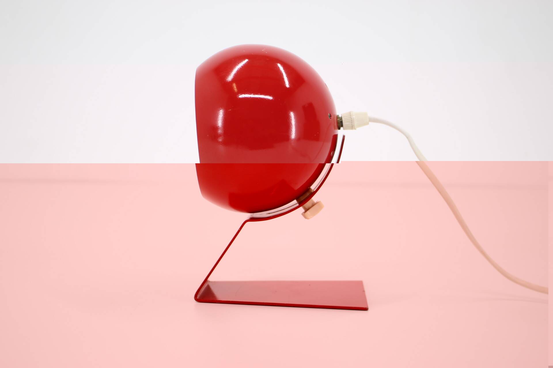 1960s Red Adjustable Table lamp, Germany