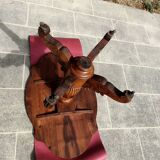Charles X walnut pedestal table