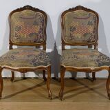 Louis XV style living room in walnut – 1920