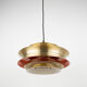 Swedish vintage pendant lamp Trava by Carl Thore, Granhaga, 1960s
