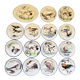 Service de table assiettes et plats Gien modèle grands oiseaux