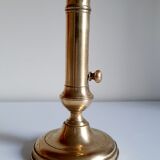 Golden brass candle holder