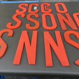 Set of sign letters