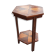 Gueridon old marquetry table old art deco vintage