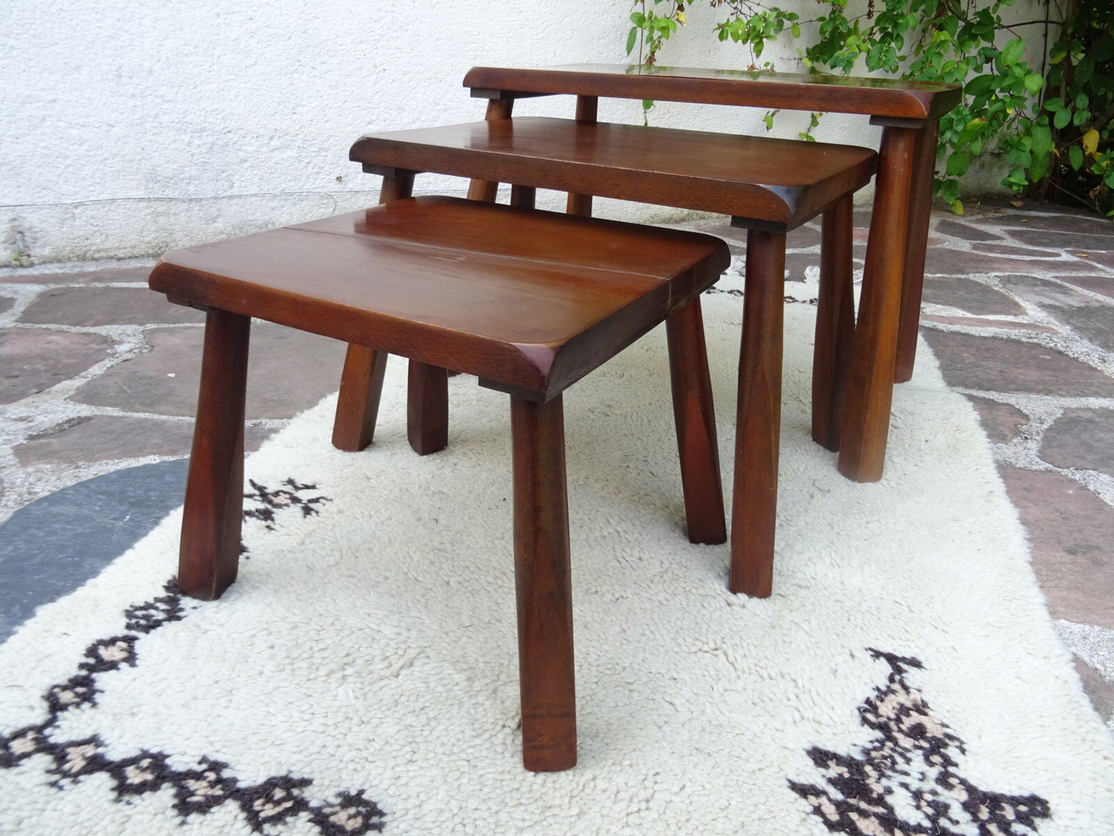 Brutalist nesting tables