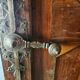 18th-century solid walnut wardrobe – original key – superb patina