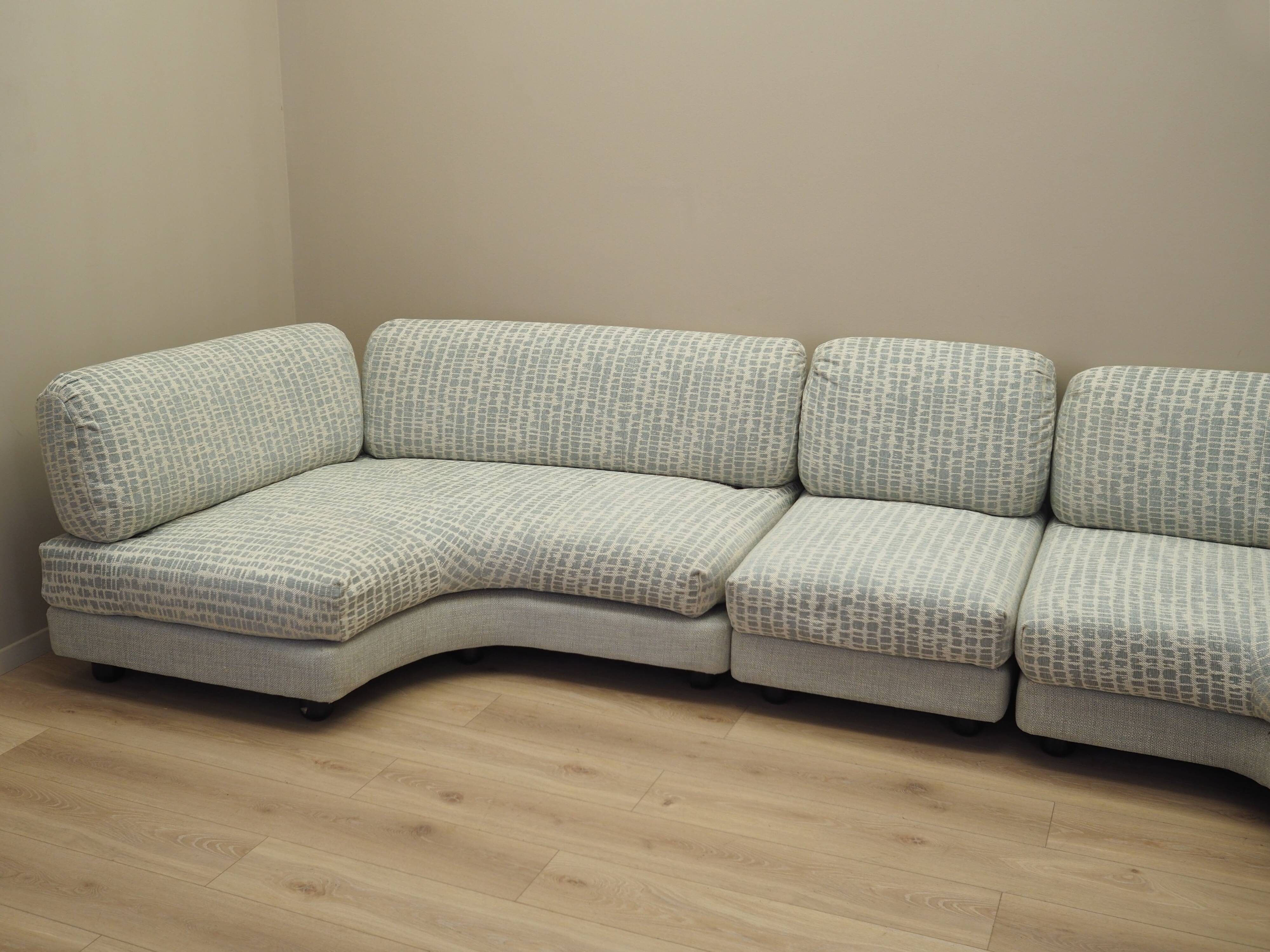 Modular corner sofa, Italian design, 1970s, production: Italy