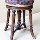 Tabouret de piano Napoléon III, XIXème