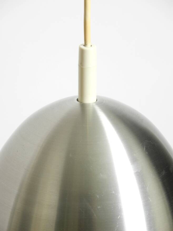 Small 1960s Space Age pendant lamp by Doria made of aluminum and metal