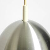 Small 1960s Space Age pendant lamp by Doria made of aluminum and metal