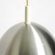 Petite lampe suspendue de style Space Age des années 1960 par Doria, en aluminium et métal.