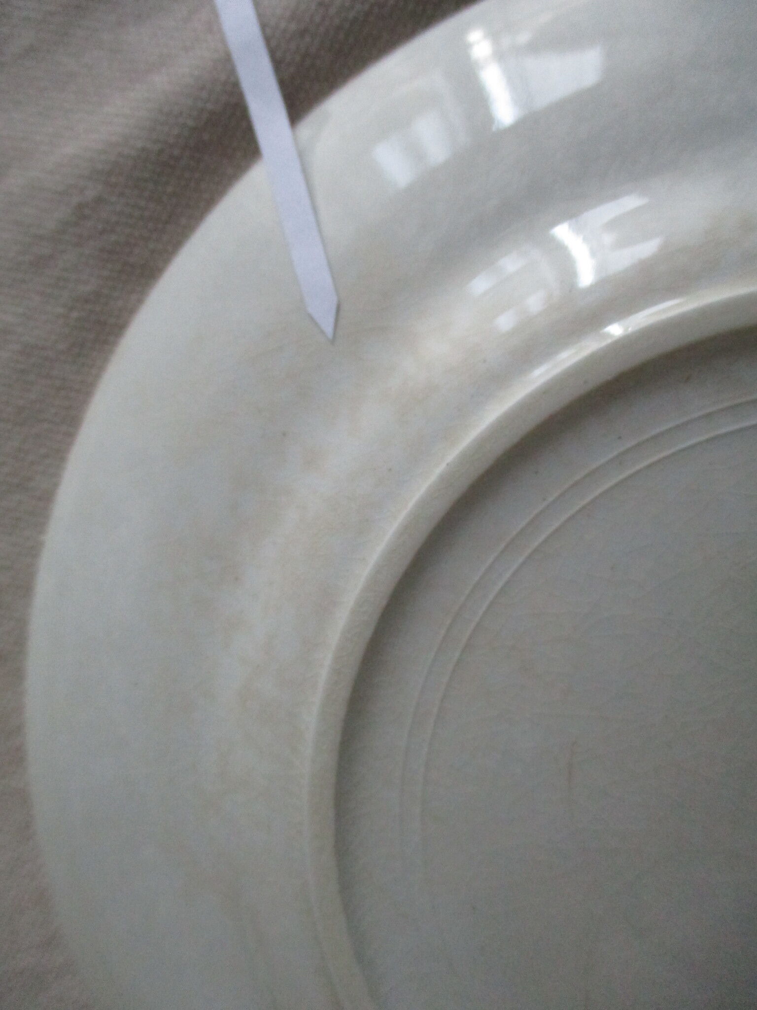 4 plates dessert Moulin des loups Orchies green tiles