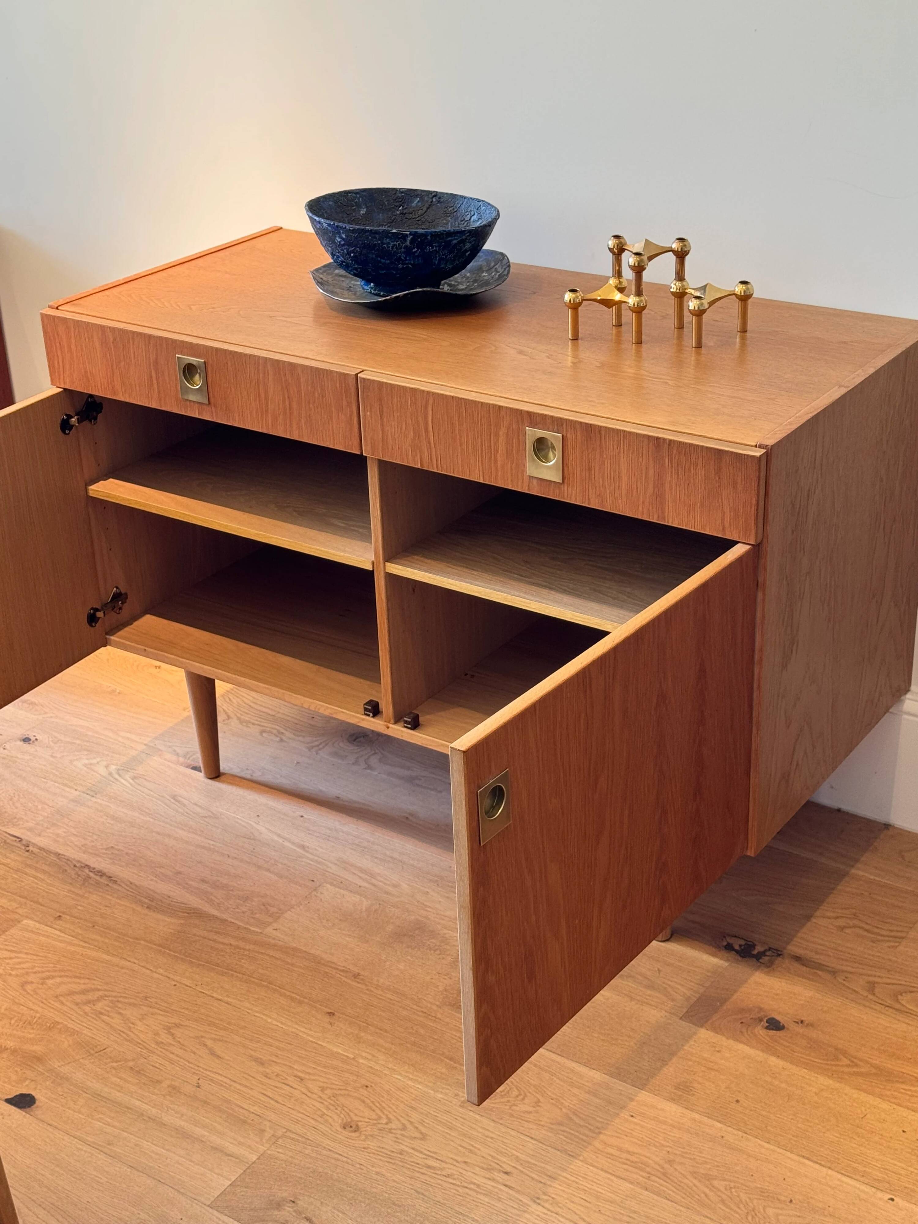 Vintage Scandinavian oak sideboard "Stina"