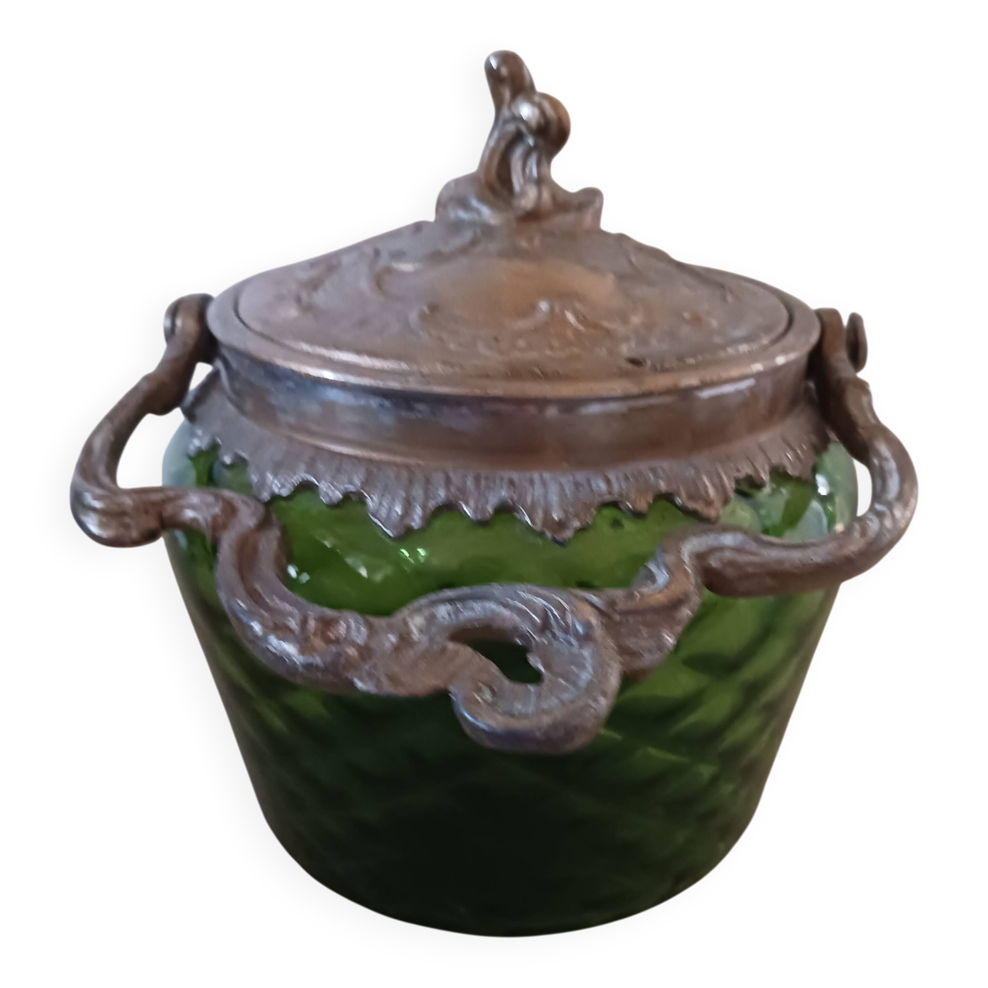 Antique biscuit tin.