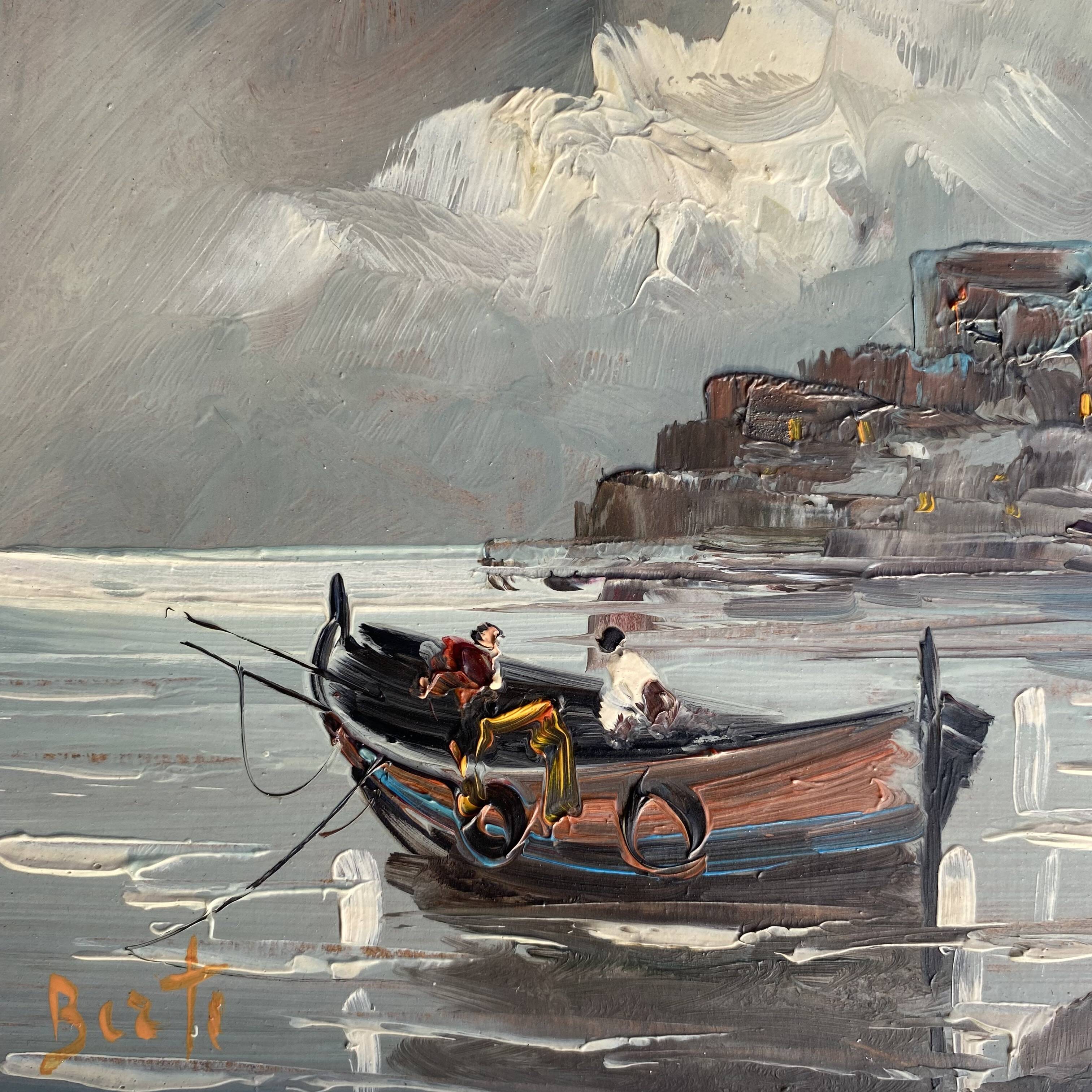 Marine on panel 24x30, renovated