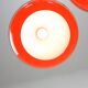 Space Age Italian Orange Plexiglass and Brass Pendant Lamp, 1970s