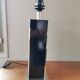 Vintage square black and brass lamp base