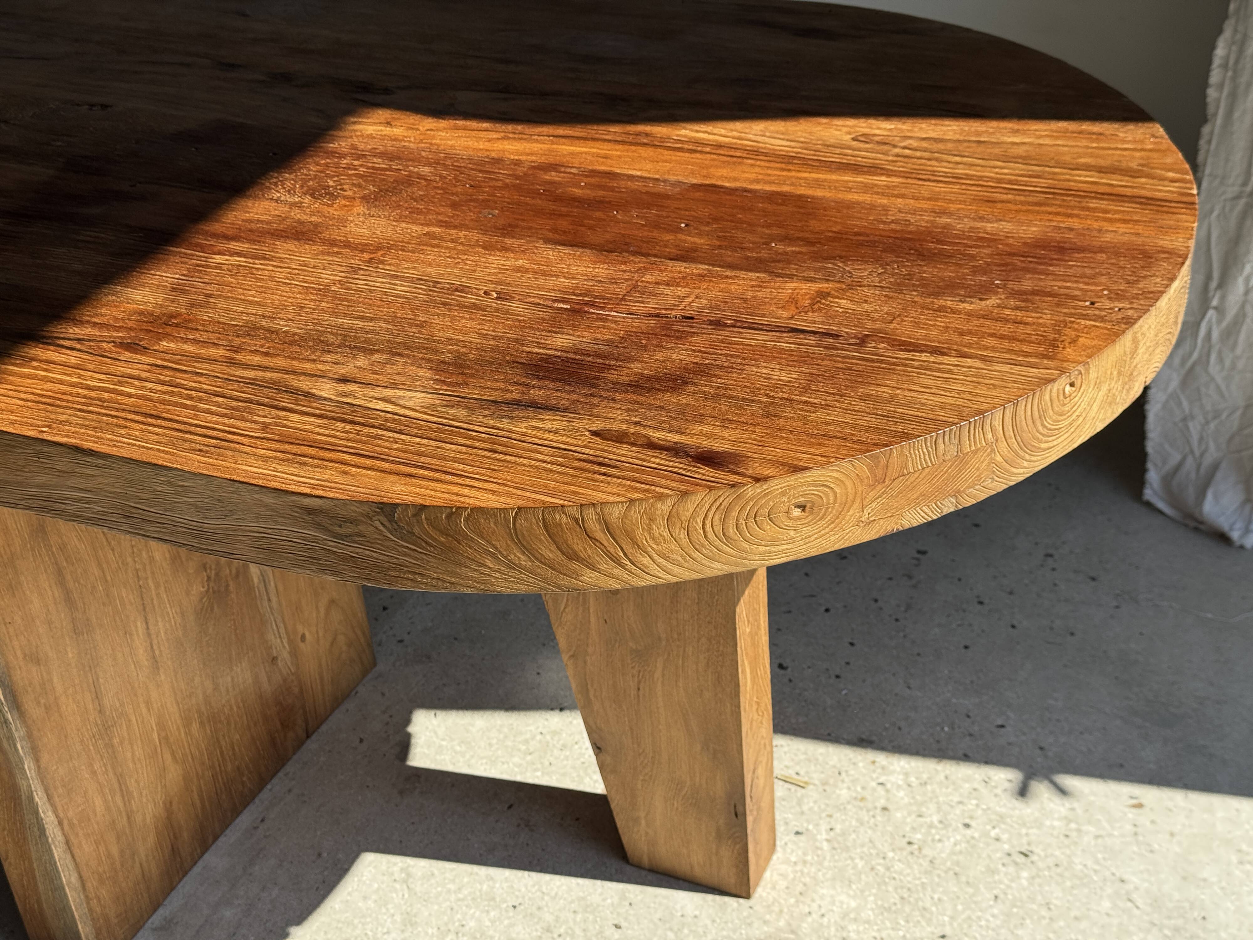 Immense solid teak table 2.10m x 1m