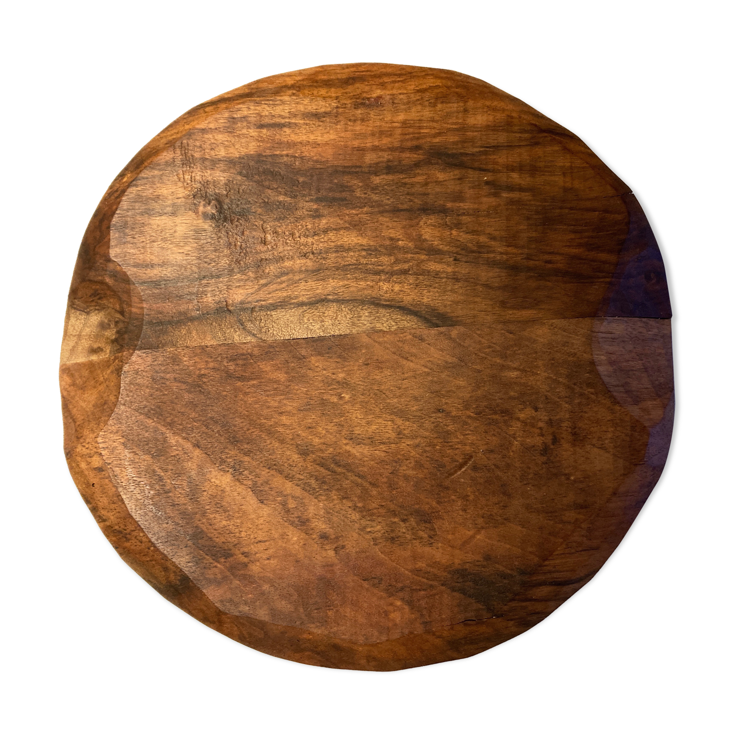 Produit BHV Plateau de bois brut taillé à la gouge 1970