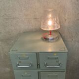 Structure of 6 vintage industrial lockers