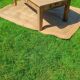Large restored antique coffee table in solid oak.