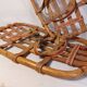 Pair of vintage bamboo snowshoes