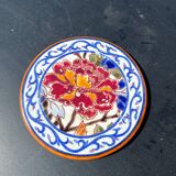 Hand painted Gien bottle coaster
