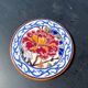 Hand-painted Gien bottle coaster