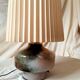 Handmade lamp in brass and Murano glass
