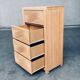 Vintage Rattan High Chest of Drawers, 1980s
