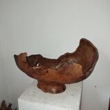 70s olive wood monoxyl cup