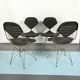 Quatre chaises de bikini DKR par Charles Eames