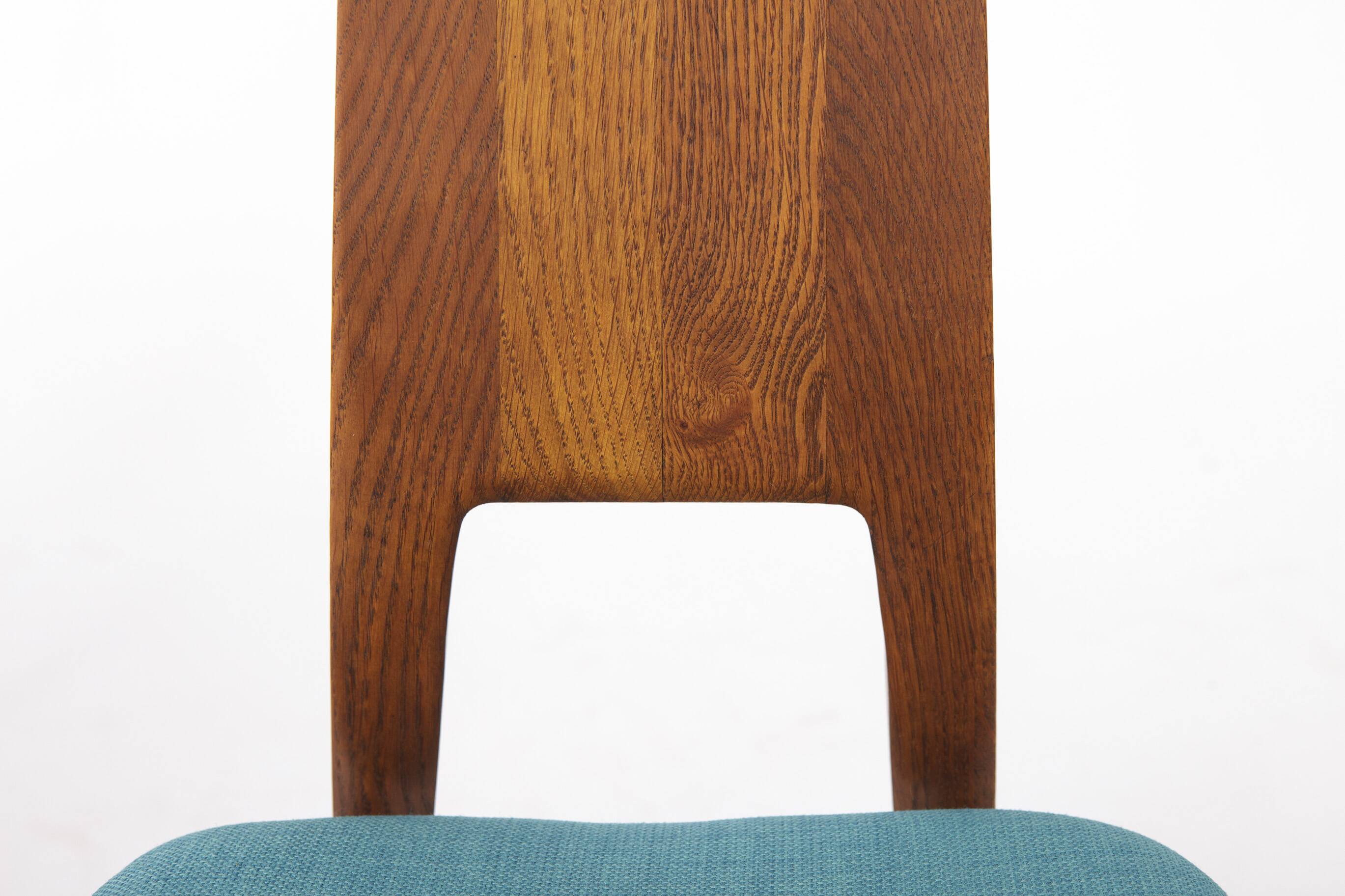 Paire de chaises de salle à manger Ernst Martin Dettinger pour Veil | Chêne, vintage des années 1960