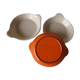 Egg dishes Le Creuset cast iron orange vintage 1970/1980