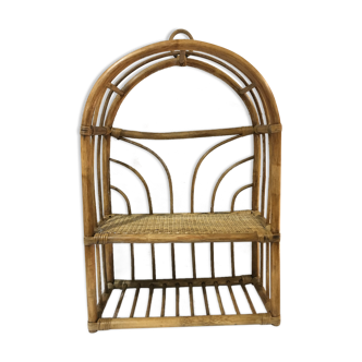 Rattan shelf
