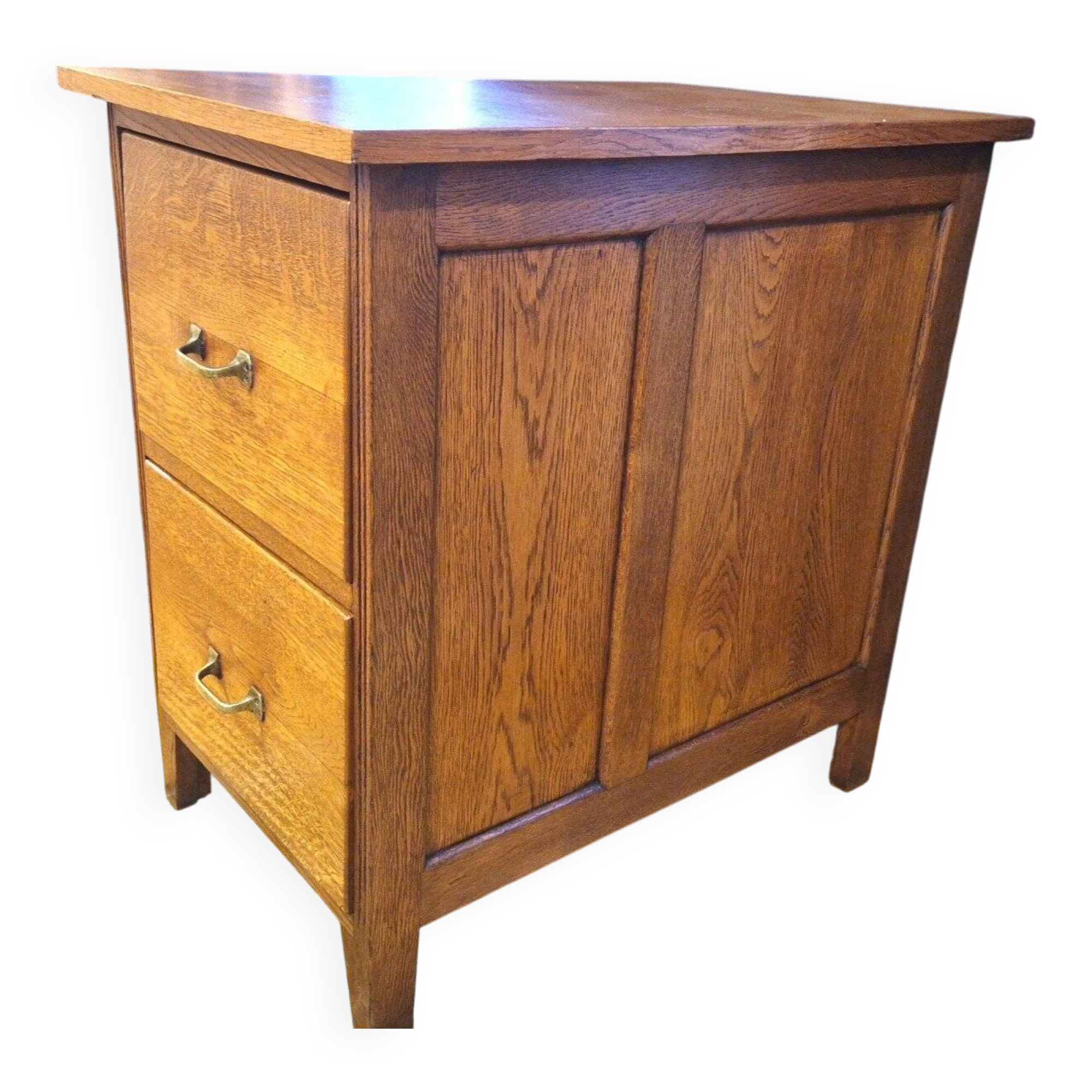 Oak workshop furniture with 2 drawers