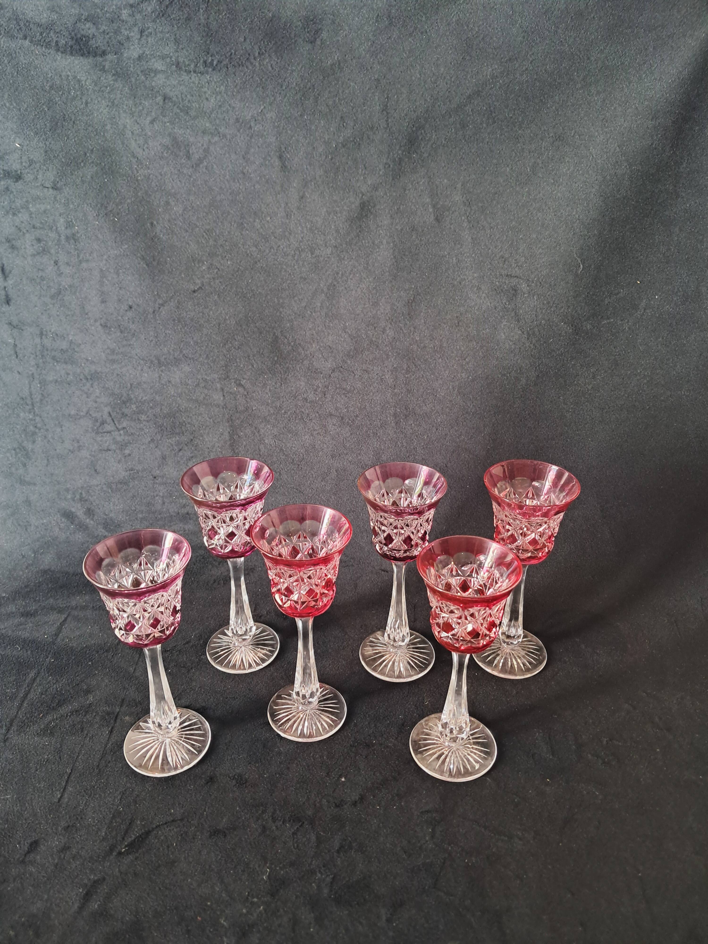 Cut glass shot glasses
