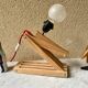 Accordion lamp, vintage Scandinavian design from the 90s, modernist design.