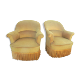 Pair of toad armchairs