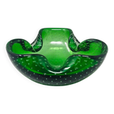 1960s Gorgeous Large Green Ashtray or Catchall by Flavio Poli for Seguso. M