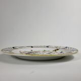 Round earthenware dish from Gien XIXth Horn of Abundance