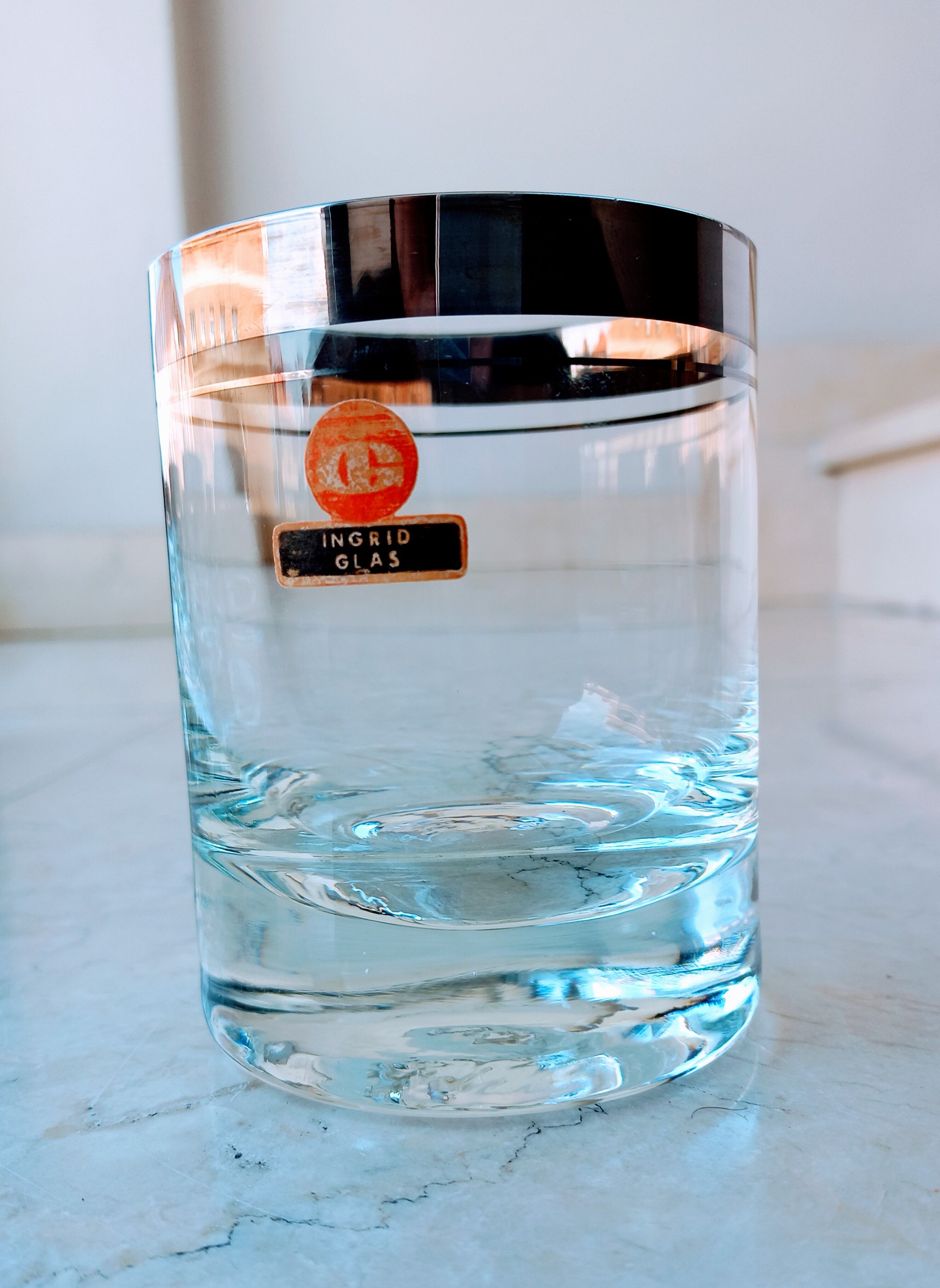 Set of 8 cristal tumblers Ingrid Glas