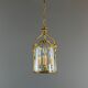 Cylindrical lantern in gilded bronze in the Louis XV style, 20th century.