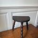 Three-legged turned wooden stool