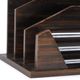 Art Deco mail holder in wood and metal, 1920s