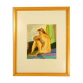 "Blueberry hill" Pastel sur papier encadré, signé. 1993